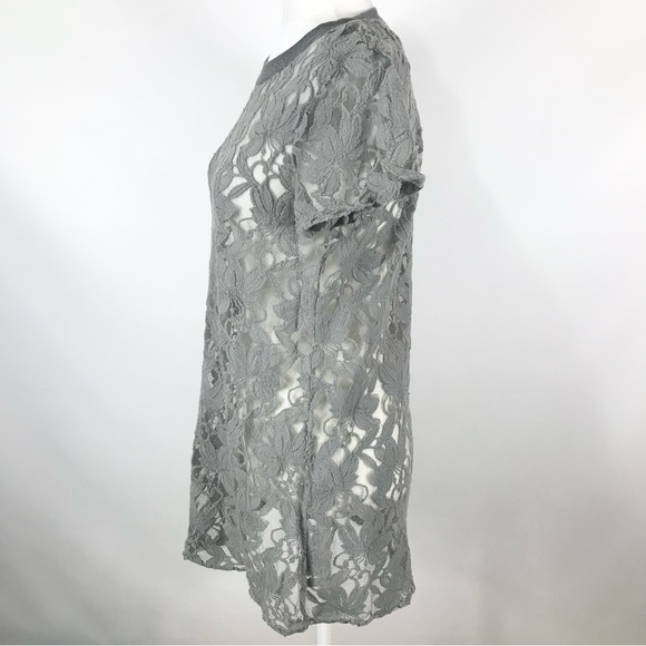 Anthropologie Brand Sheer Floral Mesh Dress / Tunic Size Small - Picture 2 of 7